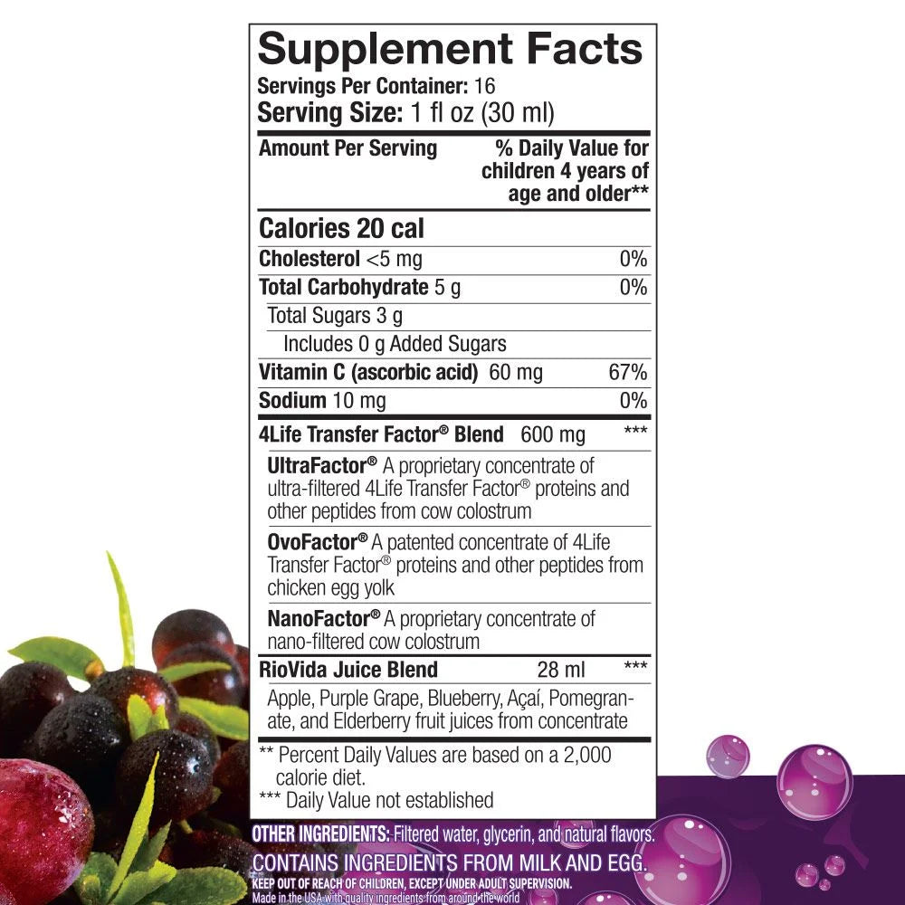 4Life Transfer Factor RioVida 2 botellas