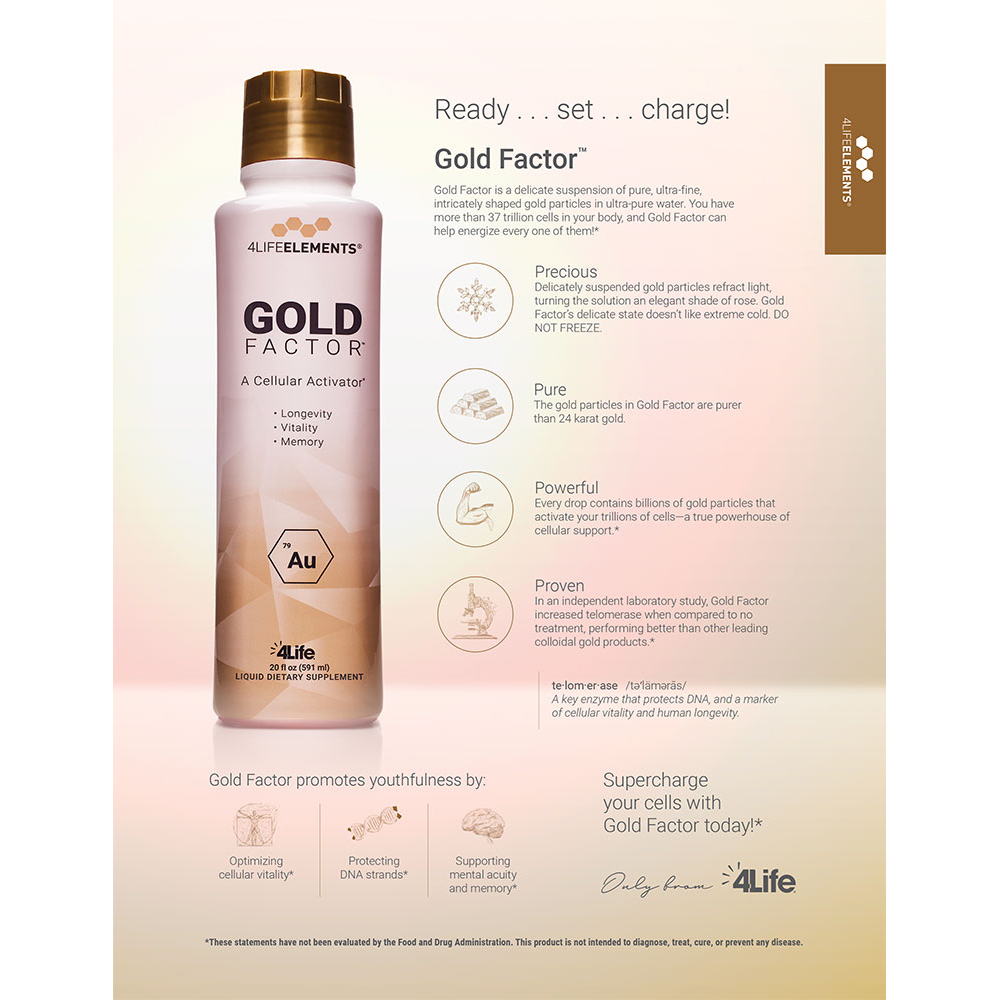 4Life Elements Gold Factor--NUEVO - 4Life Espanol