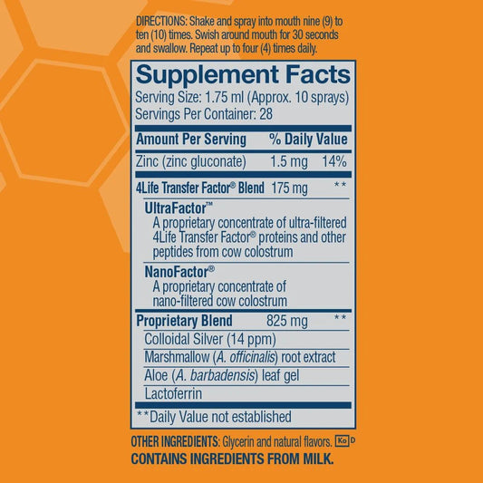 Transfer Factor Immune Spray Naranja