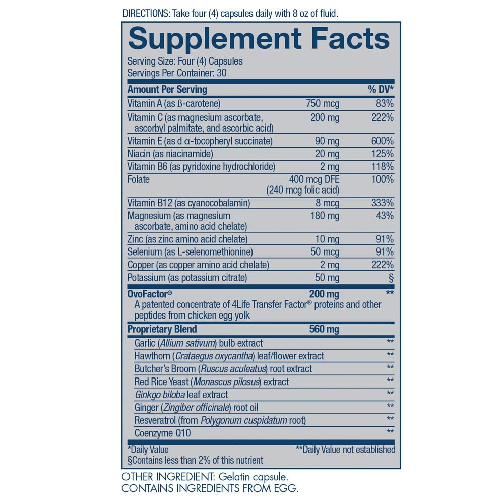 4Life Transfer Factor Cardio - 4Life Espanol