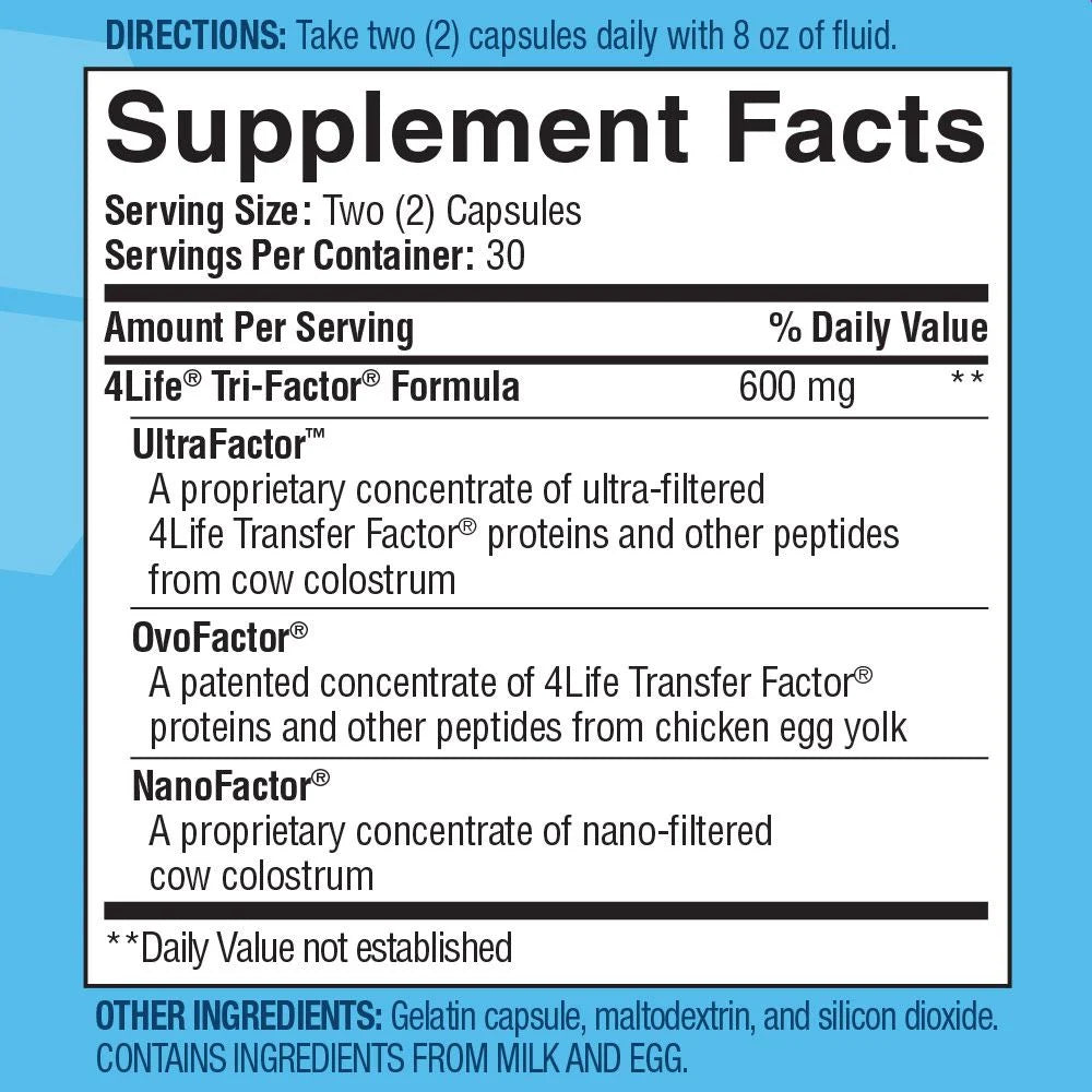 4Life Transfer Factor Tri-Factor Formula